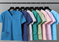 Seragam Rumah Sakit Spandex Scrub Suits Set Kustomisasi Non Iritan Tersedia