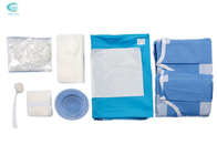 Paket Kardiovaskular Bedah Sekali Pakai Set Drape Kit yang Disterilkan Dengan Gaun yang Diperkuat