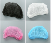 Nonwoven Disposable Surgical Hood Hospital SMS/PP Fabric Bouffant Head Cover empat ukuran warna disesuaikan