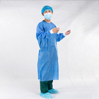 Bahan SMS PP Disposable Isolation Gown Warna Biru Hijau Ukuran XL EN13795