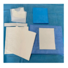 Kotak Karton Individu Paket Bedah Sekali Pakai Bukan Tenunan Dalam Warna Biru / Hijau / Putih