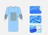 Spunlace Reinforced Disposable Chemotherapy Gown Hospital Isolasi Disterilkan