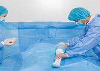 Paket Artroskopi Lutut Bedah SMS Bernapas Set Tirai Medis Disterilkan Untuk Rumah Sakit
