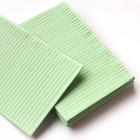 Dental bib Wood Pulp Paper Dengan Film PE Air Kain Non Woven Tahan Air Sekali Pakai