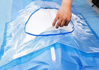 Kain Tirai Steril Bedah Nonwoven 20 X 20 Inch Dalam Warna Biru Untuk Penggunaan Rumah Sakit
