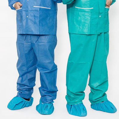 Disposable non woven Scrub Setelan atas dan celana untuk rumah sakit Perawat Dr. Setelan dua potongan T-shirt dan celana