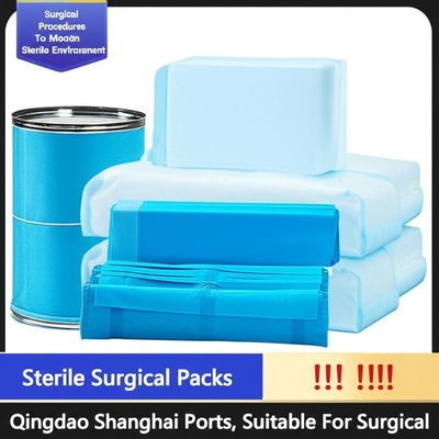Paket bedah sekali pakai bebas lateks dengan jahitan ultrasonik dan Pack Count 1/30/50 CTN untuk prosedur steril