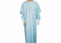 Gaun Bedah Blue Spunlace Gaun Rumah Sakit Sekali Pakai Lembut Non Woven
