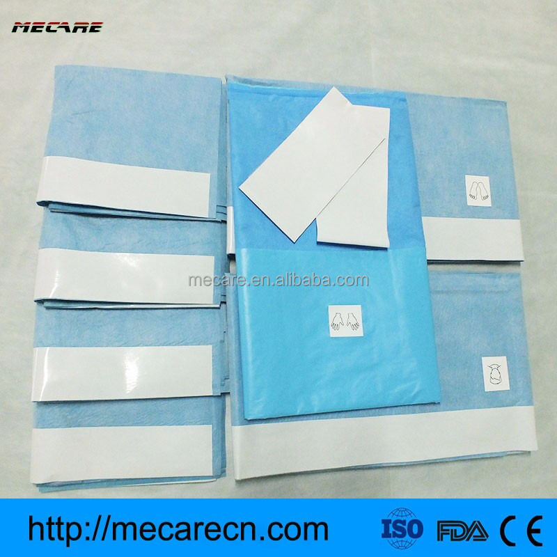Pak Bedah Sekali Pakai dengan Bahan Penyerap Tinggi, Jahitan Ultrasonik, dan Aksesori OEM untuk Prosedur Medis