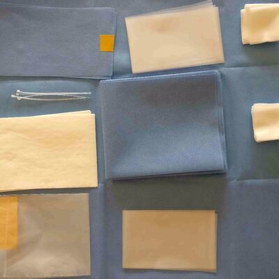Paket Bedah Steril Sterilisasi Uap dengan Kain Non-anyaman dan Paket Angiografi untuk Rumah Sakit