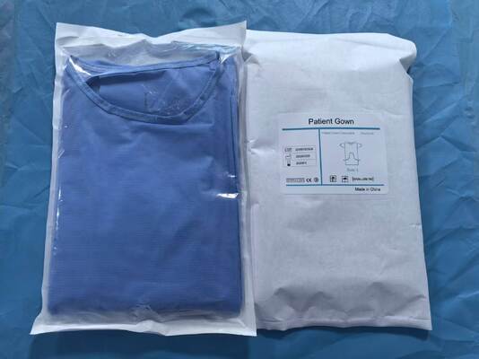 Kit Pasien Bedah Sekali Pakai dengan Kain Non-anyam SMS/SPP Ukuran Universal Disesuaikan dan Bersertifikat CE ISO13485 untuk Pakaian Pemeriksaan Rawat Jalan